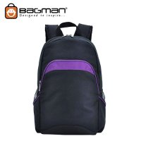Bagman Day Pack S02-390STD-01 Black Backpack